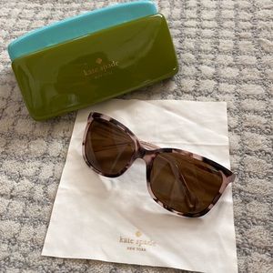 Kate Spade Polarized Sunglasses - Pink Tortoiseshell